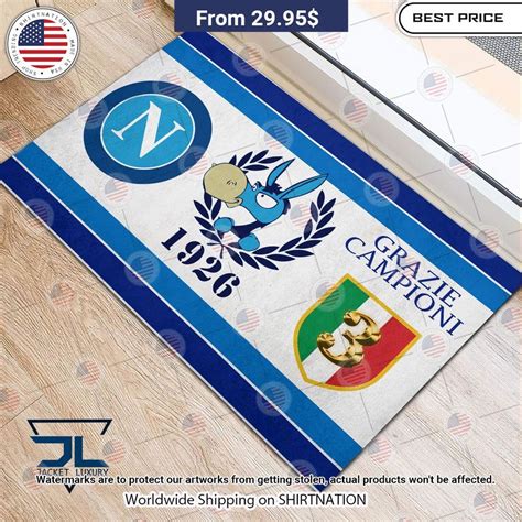 Hot Ssc Napoli Campione D Italia Doormat Shirtnation Shop Trending