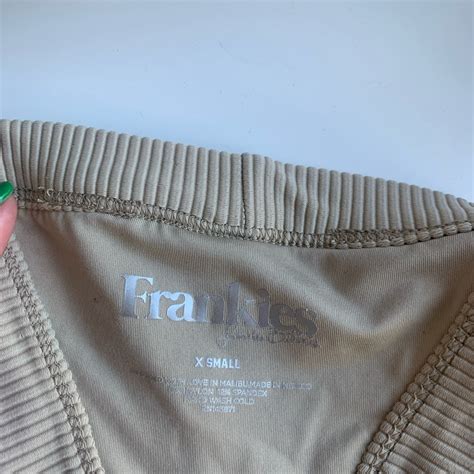 Frankies Bikinis Tan Keyhole Cutout Bikini Gem