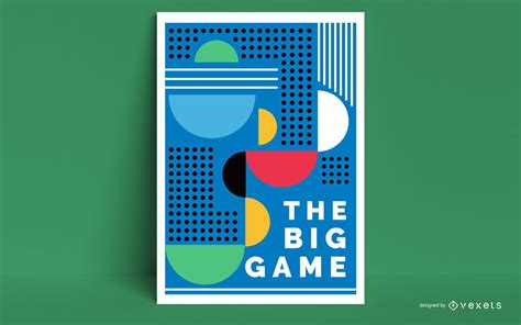 The Big Game 2020 Poster Design Vector Download