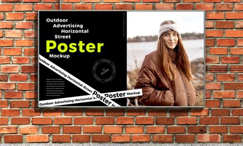 Free Outdoor Horizontal Poster Mockup Design - Mockup Planet