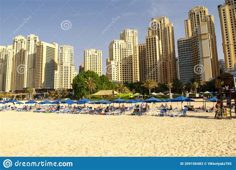 Jbr Hermosas Vistas De Los Rascacielos Residenciales De La Playa De