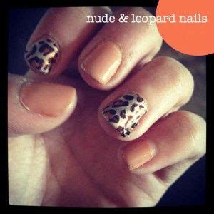 Trendy Nude Leopard Nails