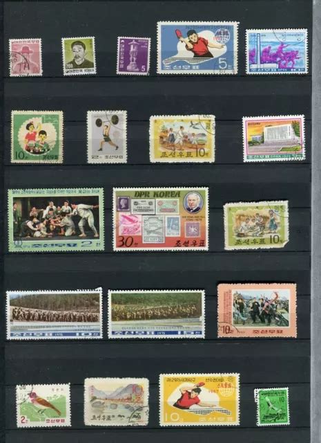 Korea S S Early Pictorial Issues Small Useful Used Lot On Page