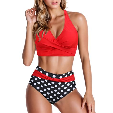 Idall Bikini Sets Bathing Suit Woman New Split Wrap Lace Up Hollow Out Bikini Solid Color