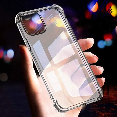 Shockproof Tpu Clear Transparent Phone Case With Super Anti Knock