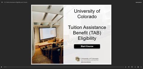 Tuition Assistance University Of Colorado