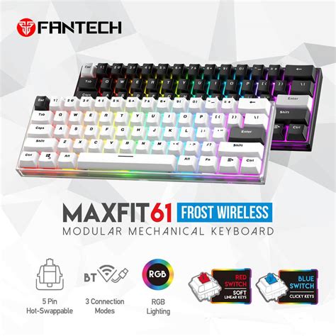 Fantech Maxfit Frost Bluetooth Wireless Mechanical Keyboard Keys