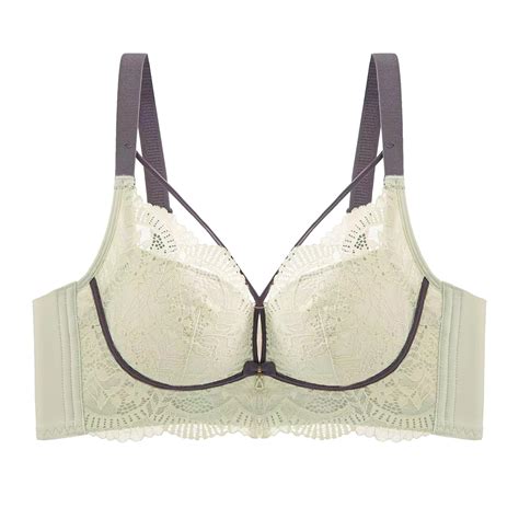 Dvkovi Women S Sexy Lace Lingerie No Wire Bra Seamless Underwear Comfort Foam Pads Bra Push Up