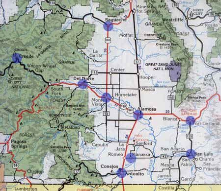 San Luis Valley Map