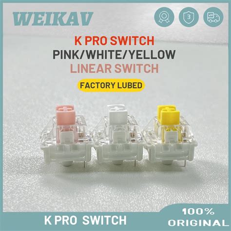 WEIKAV Pcs K PRO Switch Linear Switch Hot Swap Pin Switch For RK