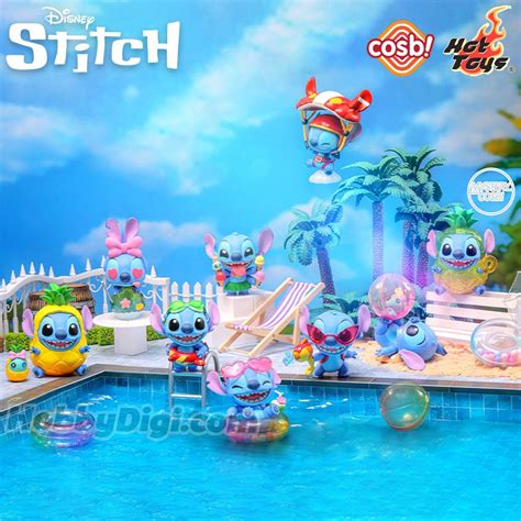 Hot Toys Cosbi Bobble Head Collection CBX217 Disney Stitch On Holiday