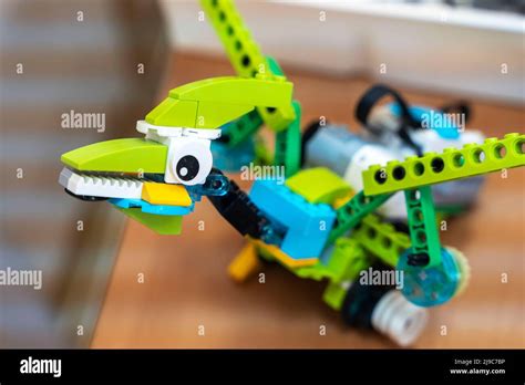 programmable children's robot in the form of a pterodactyl Stock Photo ...