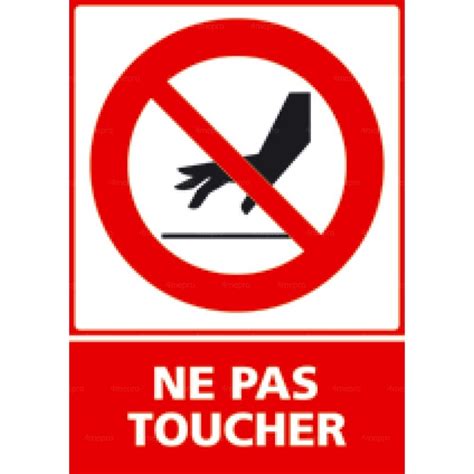 Panneau Vertical Ne Pas Toucher 1 4mepro