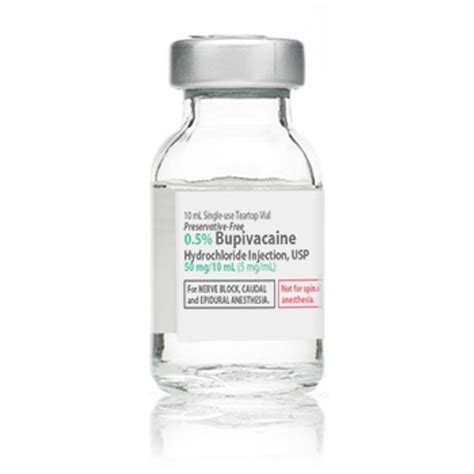 Bupivacaine Anaesthetics 05 10ml Pack Of 50
