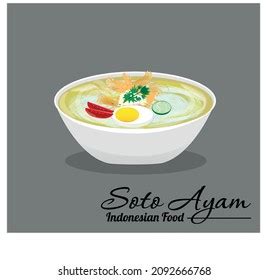 soto ayam vector illustration chicken meat stock vector royalty