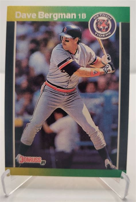 1989 Donruss 389 Dave Bergman Detroit Tigers Baseball Card Ebay