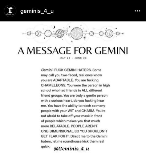 Pin by PaulaKay Chatman on Gemini | Gemini zodiac quotes, Gemini quotes ...