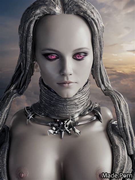 Porn Image Of Sideview Sunset Medium Shot Surprised Silver Big Tits Bottomless Created By AI