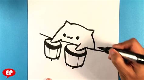 How To Draw Bongo Cat Easy Pictures To Draw Youtube