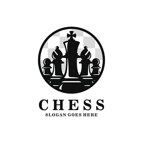 Chess Logo Design Vector Illustration 24322941 Vector Art At Vecteezy