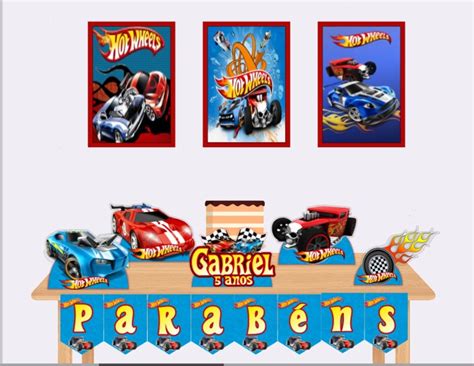 Festa Digital Hot Wheels Imprima E Monte Elo