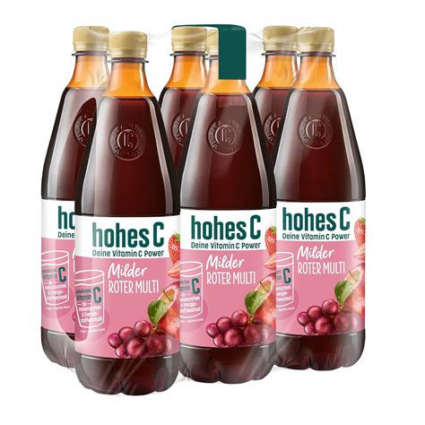 Hohes C Milder Roter Multivitamin X L Saft Apfel Traube