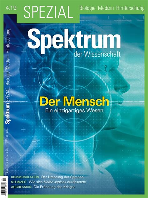 Der Mensch Spektrum Spezial Biologie Medizin Hirnforschung 4 2019