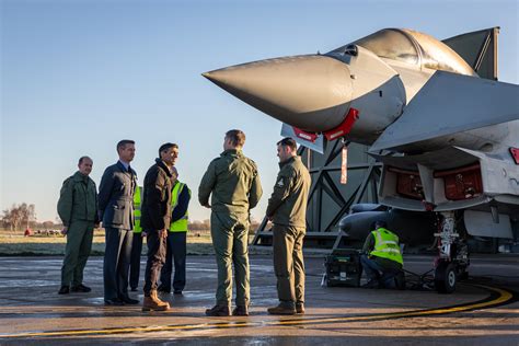 Prime Minister Announces New Global Combat Air Programme And Visits Xi Fighter Squadron