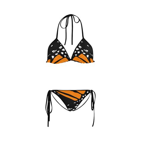 Bikini Monarch Black Orange Custom Bikini Swimsuit ID D1308569
