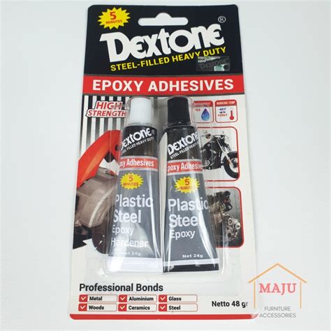 Jual Lem Dextone Epoxy Adhesives Lem Besi Serbaguna Menit Gram