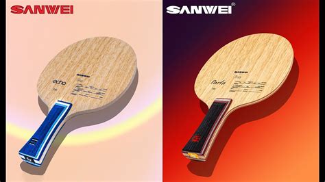 Sanwei Best All Wood Table Tennis Blade Trio Series Echo And Parla