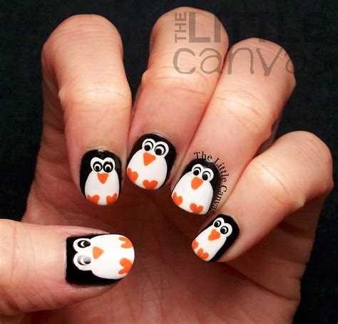 Penguin Nail Art