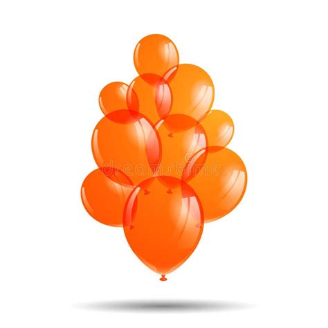 Orange Ballone Stock Abbildung Illustration Von Orange