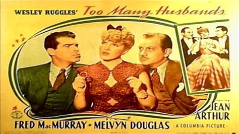 Too Many Husbands Romantic Comedy Jean Arthur Fred Macmurray And