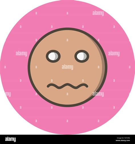 Ilustraci N Emoji Icono Nervioso Fotograf A De Stock Alamy