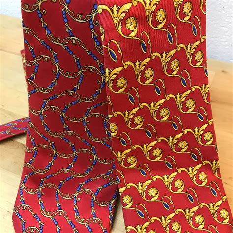 Red Silk Neckties Designer Ties Henri Christian