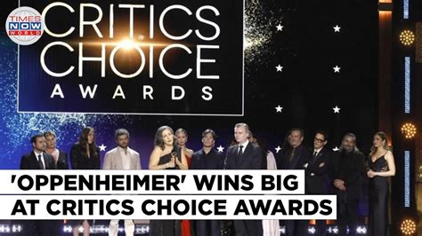 Critics Choice Awards Oppenheimer Leads With Wins Barbie At