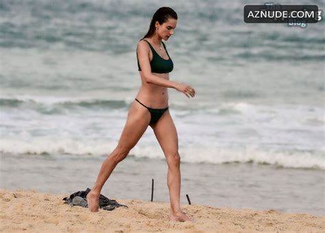 Alessandra Ambrosio Spotted Showing Off Her Beautiful Body Wearing A Hot Bikini At The Beach In