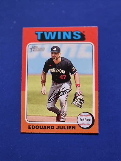 2024 Topps Heritage Baseball Sp Edouard Julien 32 Minnesota Twins Ebay