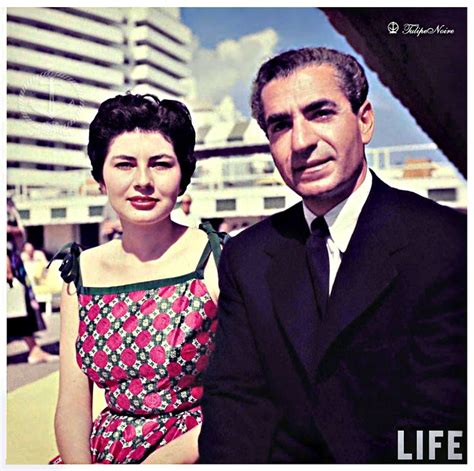 Mohamed Reza Pahlavi And Empress Soraya At San Souci Hotel Miami Beach 1955 The Shah Of Iran