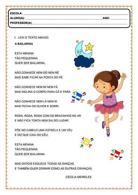 Poemas De Cecília Meireles Para Imprimir
