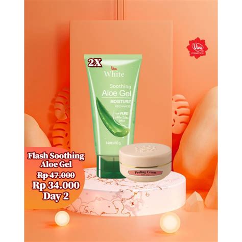 Jual Paket Vw Soothing Aloe Gel Viva Peeling Cream Gr Shopee