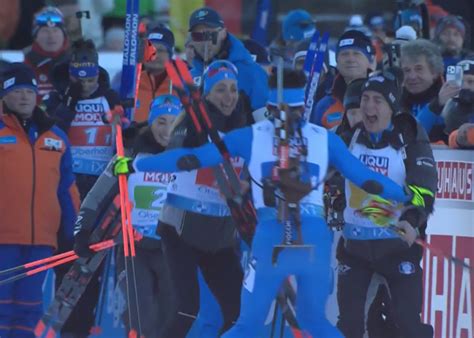 Splendido Argento Mondiale Per La Staffetta Azzurra Di Biathlon Con