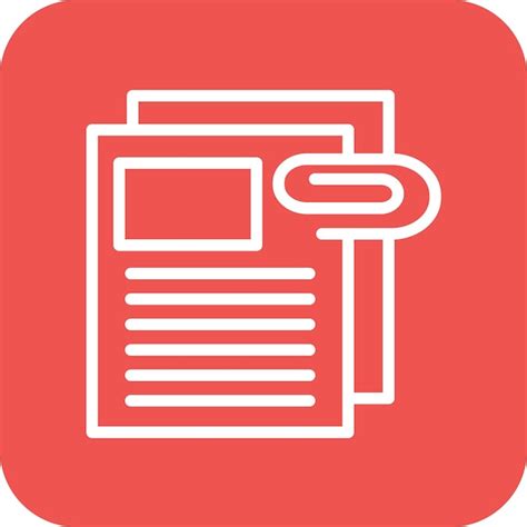Premium Vector Attached File Vector Icon Illustration Of