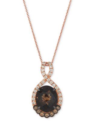 Le Vian Chocolate Quartz Ct T W Nude Diamond Ct T W