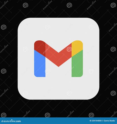 Gmail Logo App Icon editorial image. Illustration of logo - 204184800