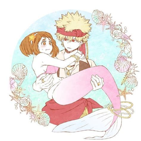 Bakugou Katsuki × Uraraka Ochako Romantic Anime Boku No Hero Academia Anime Love Couple