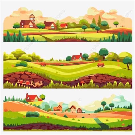 farm field vector sticker clipart landscape  farm  landscapers