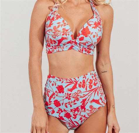 Tummy Control Bathing Suits Modest High Waisted Bikini Sets Etsy