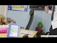 Naughty America Find Your Fantasy Teacher Stacey Saran Fucking In The Chair With Her Tits